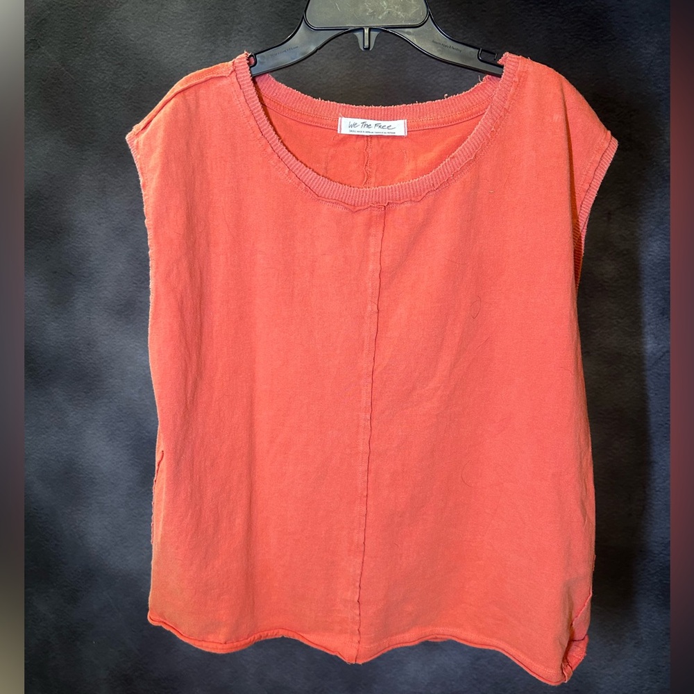 100% Cotton We The Free People Coral Tank Top